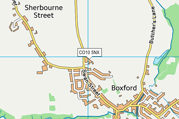 CO10 5NX map - OS VectorMap District (Ordnance Survey) CO10 5NX map - OS VectorMap District (Ordnance Survey)