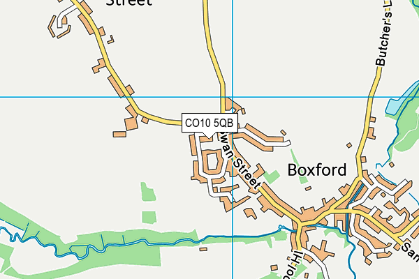 CO10 5QB map - OS VectorMap District (Ordnance Survey) CO10 5QB map - OS VectorMap District (Ordnance Survey)
