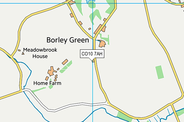 CO10 7AH map - OS VectorMap District (Ordnance Survey) CO10 7AH map - OS VectorMap District (Ordnance Survey)