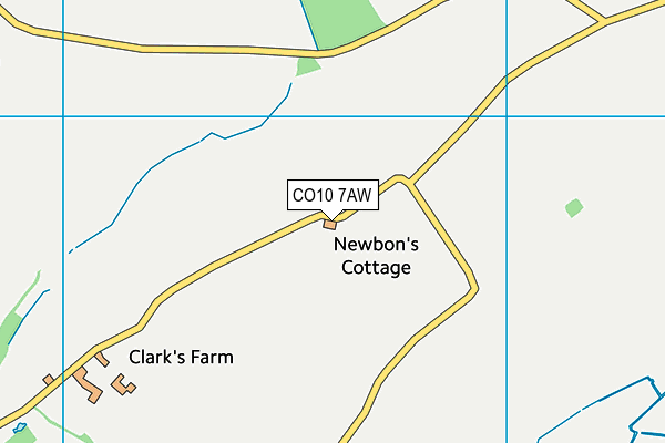 CO10 7AW map - OS VectorMap District (Ordnance Survey) CO10 7AW map - OS VectorMap District (Ordnance Survey)