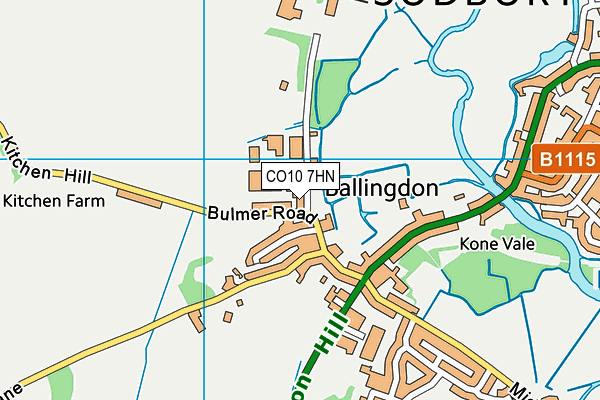 CO10 7HN map - OS VectorMap District (Ordnance Survey) CO10 7HN map - OS VectorMap District (Ordnance Survey)
