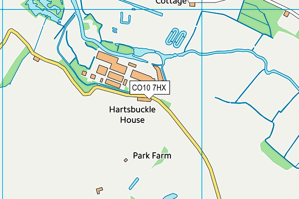 CO10 7HX map - OS VectorMap District (Ordnance Survey) CO10 7HX map - OS VectorMap District (Ordnance Survey)