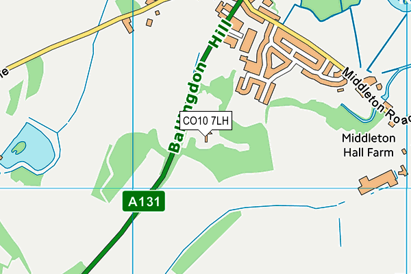 CO10 7LH map - OS VectorMap District (Ordnance Survey) CO10 7LH map - OS VectorMap District (Ordnance Survey)