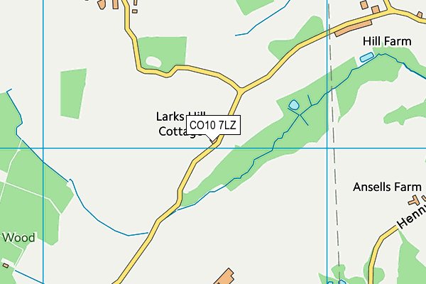 CO10 7LZ map - OS VectorMap District (Ordnance Survey) CO10 7LZ map - OS VectorMap District (Ordnance Survey)