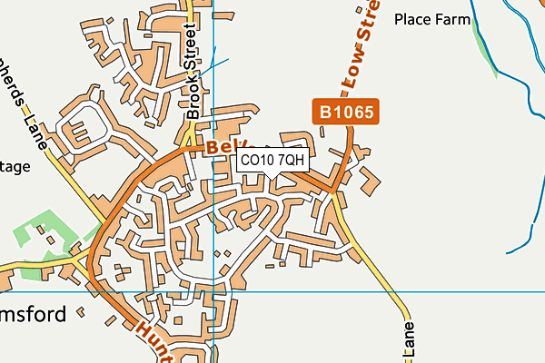 CO10 7QH map - OS VectorMap District (Ordnance Survey)
