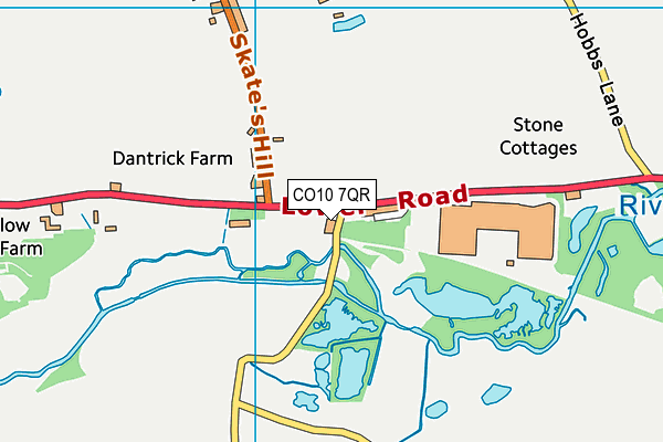 CO10 7QR map - OS VectorMap District (Ordnance Survey)