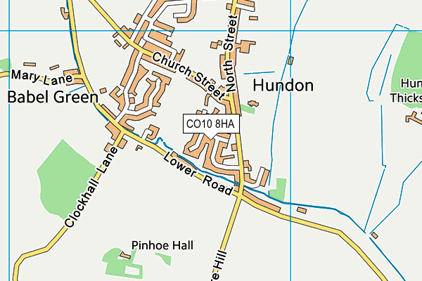 CO10 8HA map - OS VectorMap District (Ordnance Survey) CO10 8HA map - OS VectorMap District (Ordnance Survey)