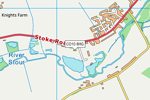 CO10 8HG map - OS VectorMap District (Ordnance Survey) CO10 8HG map - OS VectorMap District (Ordnance Survey)
