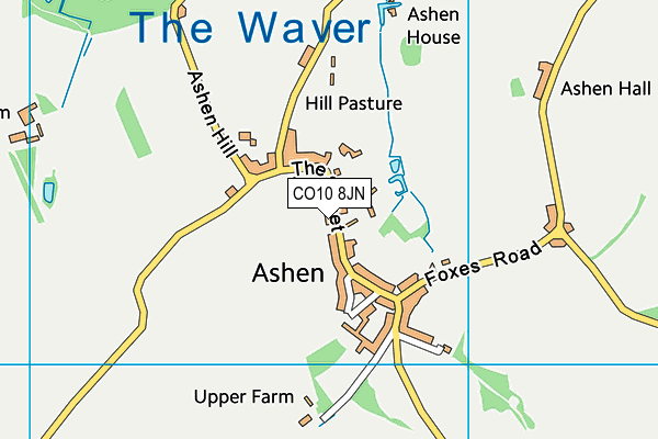 CO10 8JN map - OS VectorMap District (Ordnance Survey) CO10 8JN map - OS VectorMap District (Ordnance Survey)