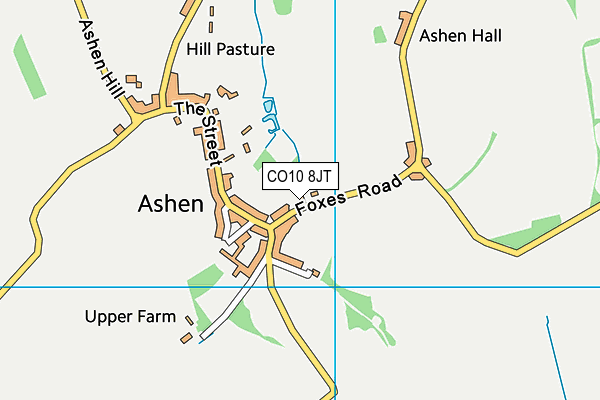 CO10 8JT map - OS VectorMap District (Ordnance Survey)
