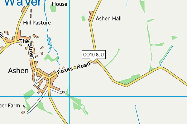 CO10 8JU map - OS VectorMap District (Ordnance Survey) CO10 8JU map - OS VectorMap District (Ordnance Survey)