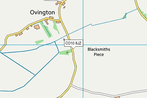 CO10 8JZ map - OS VectorMap District (Ordnance Survey) CO10 8JZ map - OS VectorMap District (Ordnance Survey)