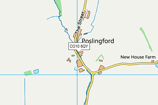 CO10 8QY map - OS VectorMap District (Ordnance Survey)