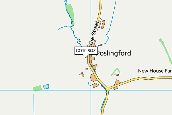 CO10 8QZ map - OS VectorMap District (Ordnance Survey)