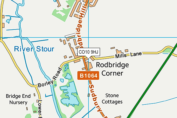 CO10 9HJ map - OS VectorMap District (Ordnance Survey) CO10 9HJ map - OS VectorMap District (Ordnance Survey)