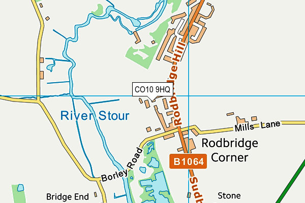 CO10 9HQ map - OS VectorMap District (Ordnance Survey) CO10 9HQ map - OS VectorMap District (Ordnance Survey)