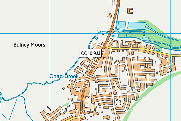 CO10 9JJ map - OS VectorMap District (Ordnance Survey) CO10 9JJ map - OS VectorMap District (Ordnance Survey)