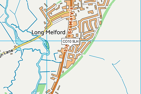 CO10 9LH map - OS VectorMap District (Ordnance Survey)