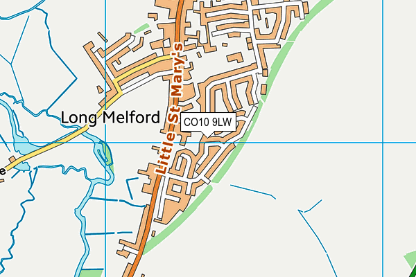 CO10 9LW map - OS VectorMap District (Ordnance Survey)