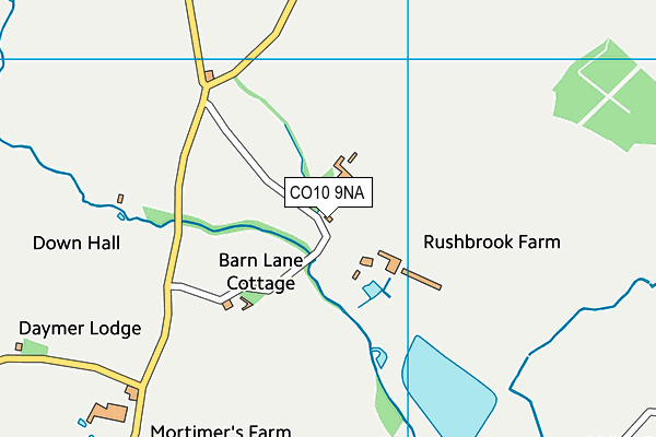 CO10 9NA map - OS VectorMap District (Ordnance Survey) CO10 9NA map - OS VectorMap District (Ordnance Survey)