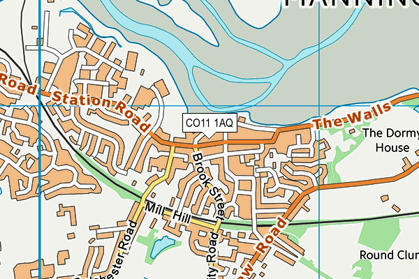 CO11 1AQ map - OS VectorMap District (Ordnance Survey) CO11 1AQ map - OS VectorMap District (Ordnance Survey)