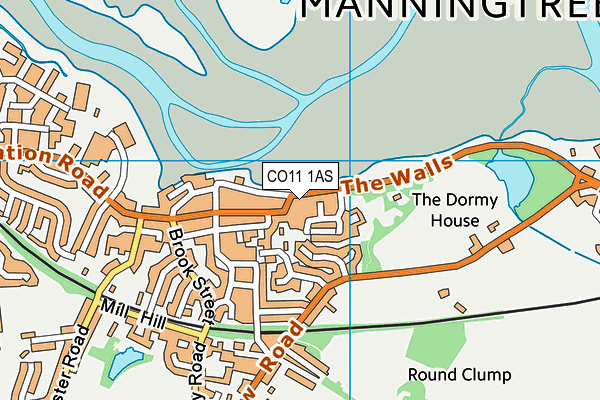 CO11 1AS map - OS VectorMap District (Ordnance Survey) CO11 1AS map - OS VectorMap District (Ordnance Survey)