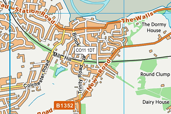 CO11 1DT map - OS VectorMap District (Ordnance Survey) CO11 1DT map - OS VectorMap District (Ordnance Survey)