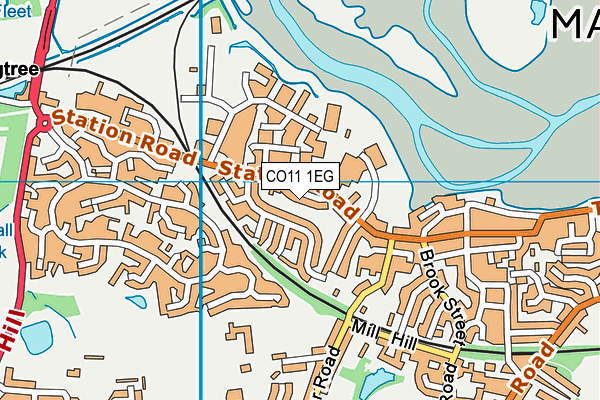 CO11 1EG map - OS VectorMap District (Ordnance Survey) CO11 1EG map - OS VectorMap District (Ordnance Survey)