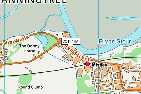 CO11 1HA map - OS VectorMap District (Ordnance Survey) CO11 1HA map - OS VectorMap District (Ordnance Survey)