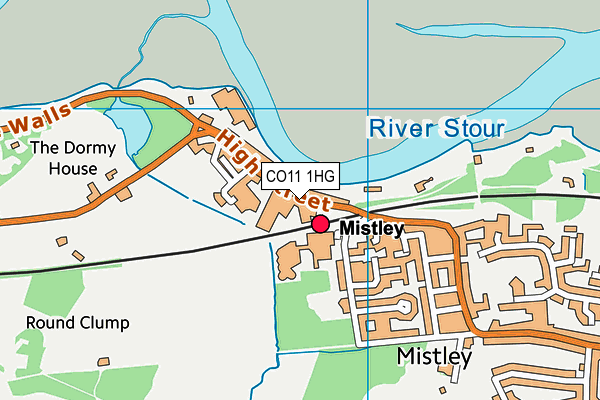CO11 1HG map - OS VectorMap District (Ordnance Survey) CO11 1HG map - OS VectorMap District (Ordnance Survey)