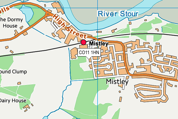 CO11 1HN map - OS VectorMap District (Ordnance Survey) CO11 1HN map - OS VectorMap District (Ordnance Survey)