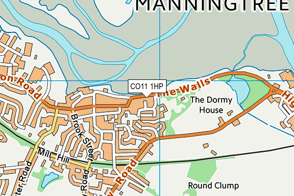 CO11 1HP map - OS VectorMap District (Ordnance Survey) CO11 1HP map - OS VectorMap District (Ordnance Survey)