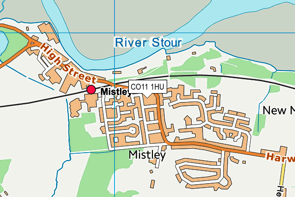 CO11 1HU map - OS VectorMap District (Ordnance Survey) CO11 1HU map - OS VectorMap District (Ordnance Survey)