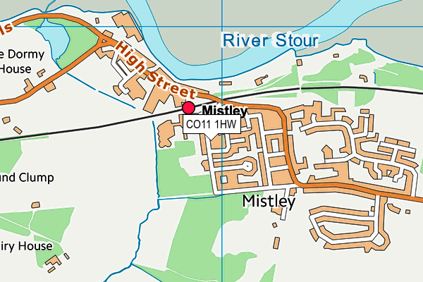 CO11 1HW map - OS VectorMap District (Ordnance Survey) CO11 1HW map - OS VectorMap District (Ordnance Survey)