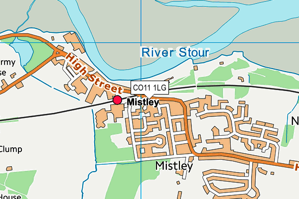 CO11 1LG map - OS VectorMap District (Ordnance Survey) CO11 1LG map - OS VectorMap District (Ordnance Survey)