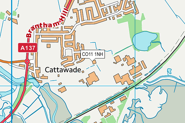 CO11 1NH map - OS VectorMap District (Ordnance Survey) CO11 1NH map - OS VectorMap District (Ordnance Survey)