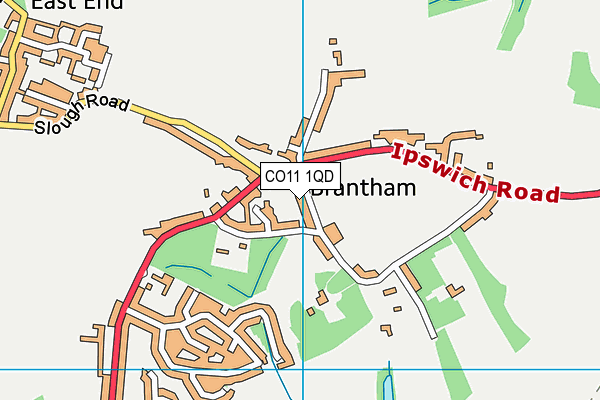 CO11 1QD map - OS VectorMap District (Ordnance Survey) CO11 1QD map - OS VectorMap District (Ordnance Survey)