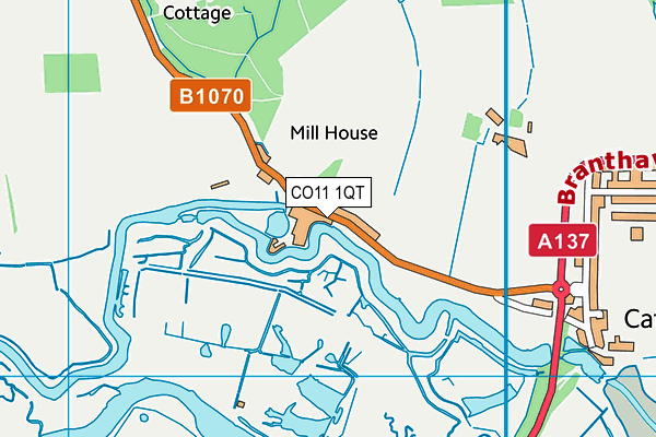 CO11 1QT map - OS VectorMap District (Ordnance Survey) CO11 1QT map - OS VectorMap District (Ordnance Survey)