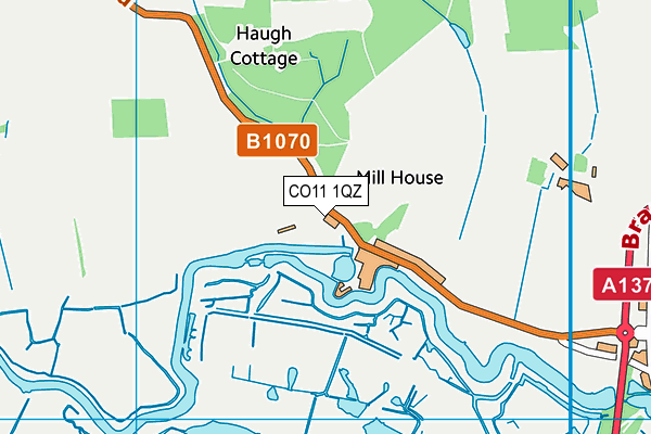 CO11 1QZ map - OS VectorMap District (Ordnance Survey) CO11 1QZ map - OS VectorMap District (Ordnance Survey)