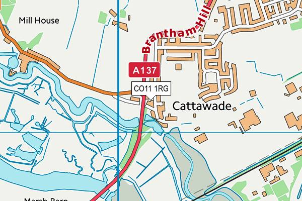 CO11 1RG map - OS VectorMap District (Ordnance Survey) CO11 1RG map - OS VectorMap District (Ordnance Survey)