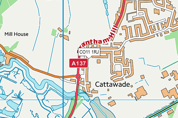 CO11 1RJ map - OS VectorMap District (Ordnance Survey) CO11 1RJ map - OS VectorMap District (Ordnance Survey)