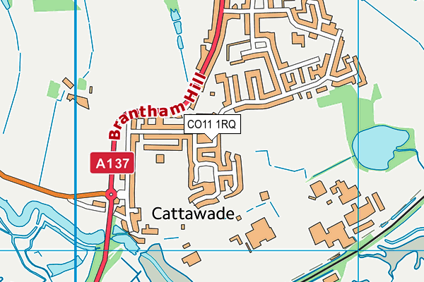 CO11 1RQ map - OS VectorMap District (Ordnance Survey) CO11 1RQ map - OS VectorMap District (Ordnance Survey)