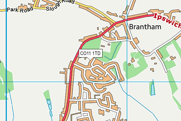 CO11 1TD map - OS VectorMap District (Ordnance Survey) CO11 1TD map - OS VectorMap District (Ordnance Survey)