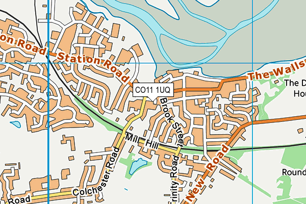 CO11 1UQ map - OS VectorMap District (Ordnance Survey) CO11 1UQ map - OS VectorMap District (Ordnance Survey)