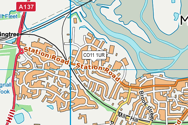 CO11 1UR map - OS VectorMap District (Ordnance Survey) CO11 1UR map - OS VectorMap District (Ordnance Survey)