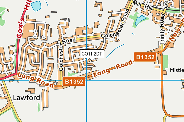 CO11 2DT map - OS VectorMap District (Ordnance Survey) CO11 2DT map - OS VectorMap District (Ordnance Survey)