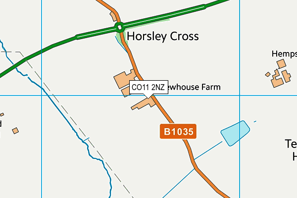 CO11 2NZ map - OS VectorMap District (Ordnance Survey) CO11 2NZ map - OS VectorMap District (Ordnance Survey)