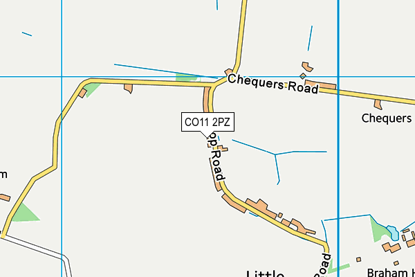 CO11 2PZ map - OS VectorMap District (Ordnance Survey) CO11 2PZ map - OS VectorMap District (Ordnance Survey)