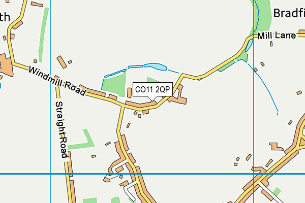 CO11 2QP map - OS VectorMap District (Ordnance Survey) CO11 2QP map - OS VectorMap District (Ordnance Survey)