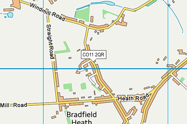 CO11 2QR map - OS VectorMap District (Ordnance Survey) CO11 2QR map - OS VectorMap District (Ordnance Survey)
